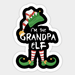 I'm The Grandpa Elf Sticker